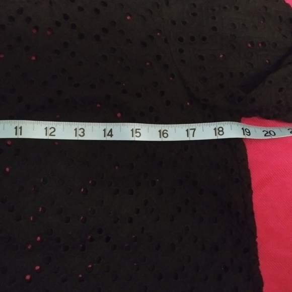 Halogen Black eyelet blouse - Picture 5 of 6